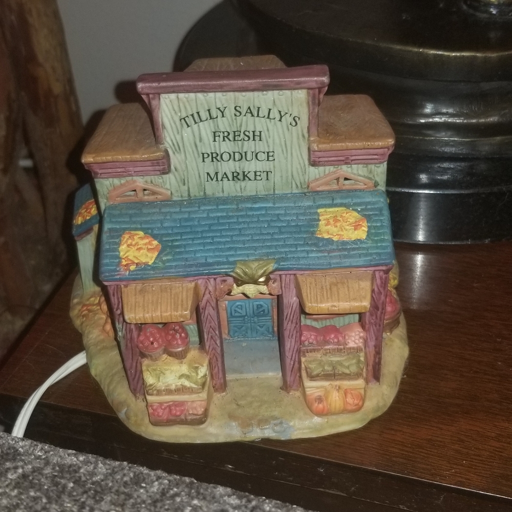 Euc adorable country market accent lamp